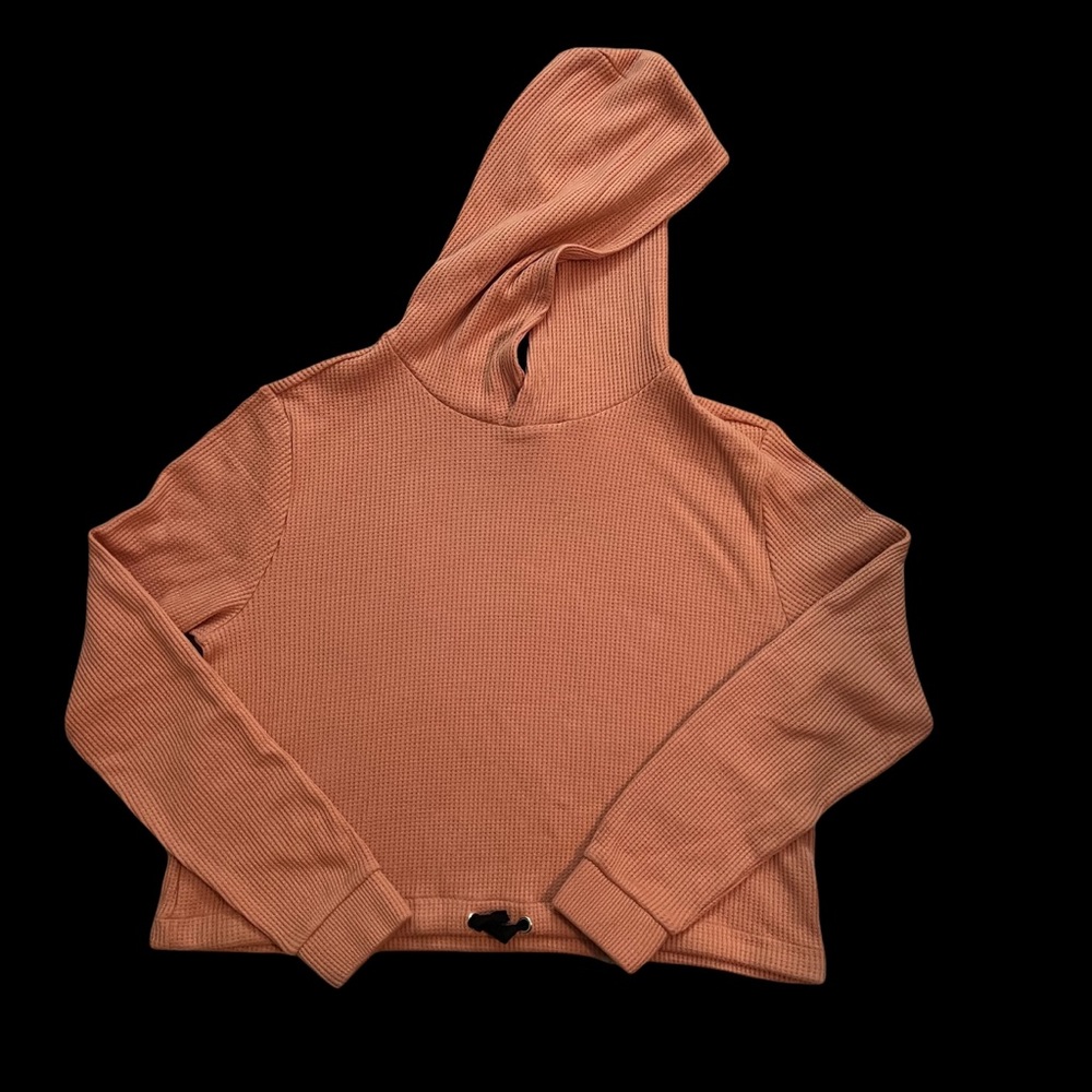 P.E Nation Rebound Waffle Knit Hoodie In Coral size Medium - Picture 6 of 15